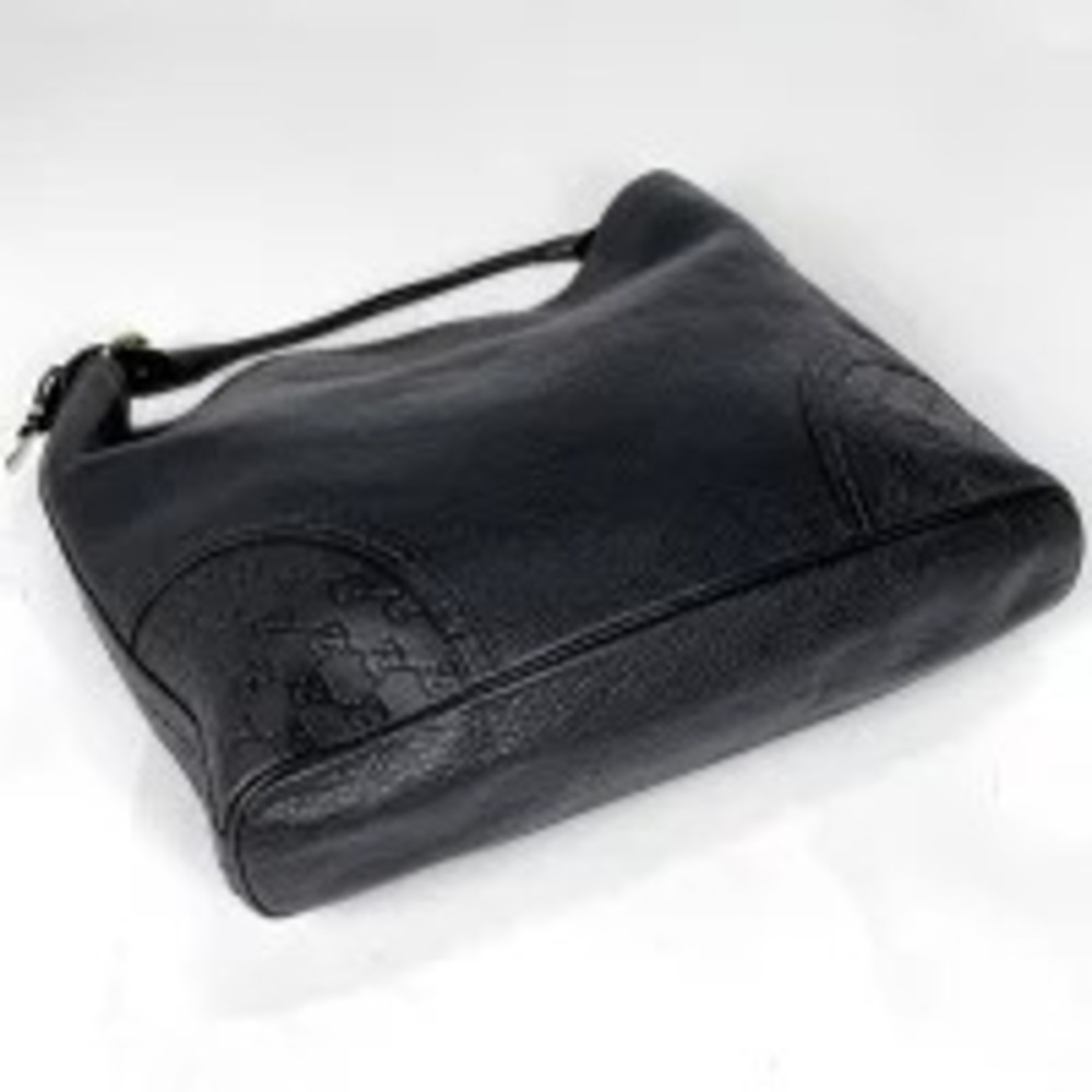 Gucci Shima Leather Ssima Ssima Bag Black Shoulder